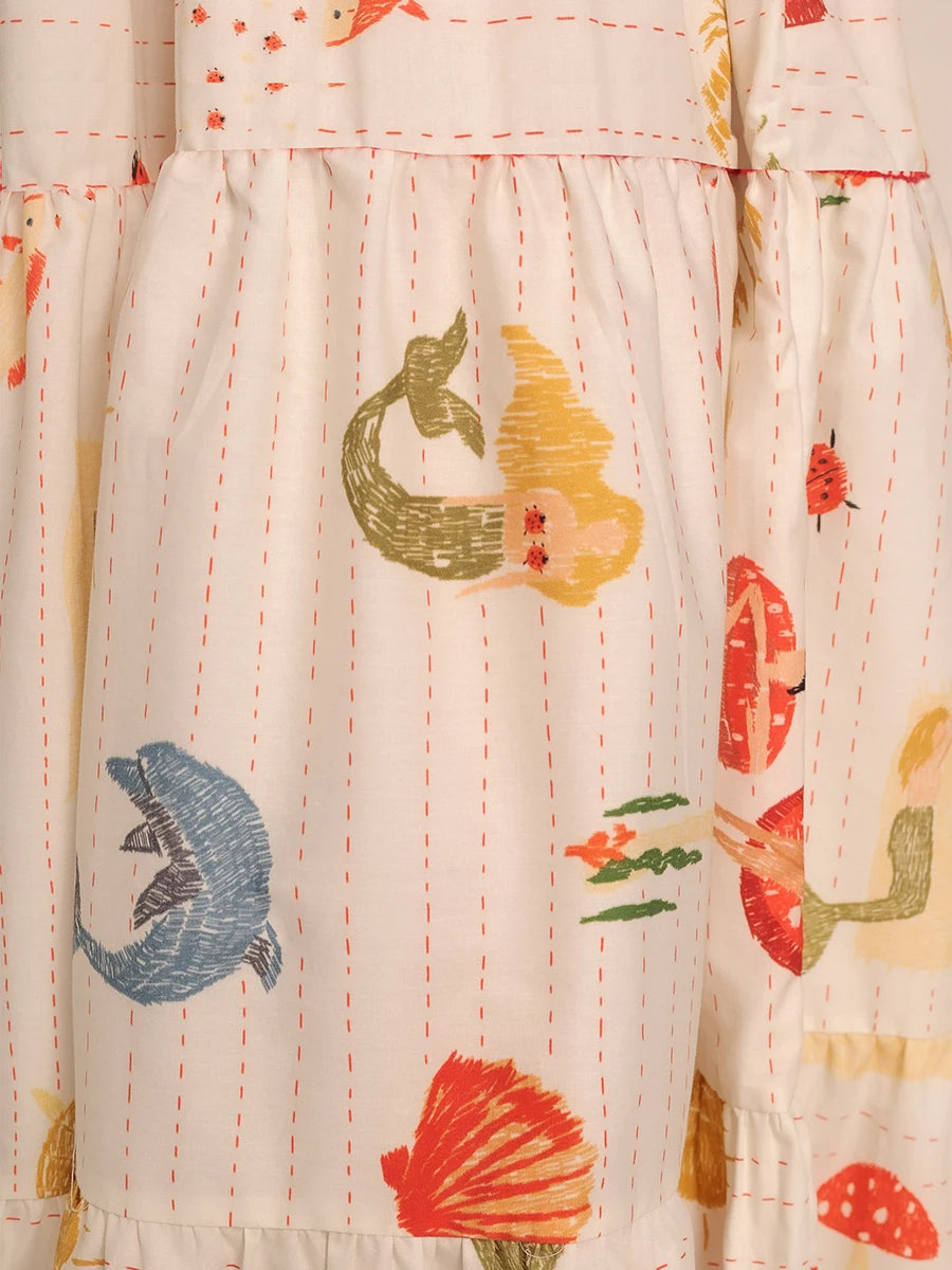 Women s Maxi Dress with Tropical Print Short Sleeve Square Neckline Summer Dress Casual A-line Beach Dress with Oceanic Design