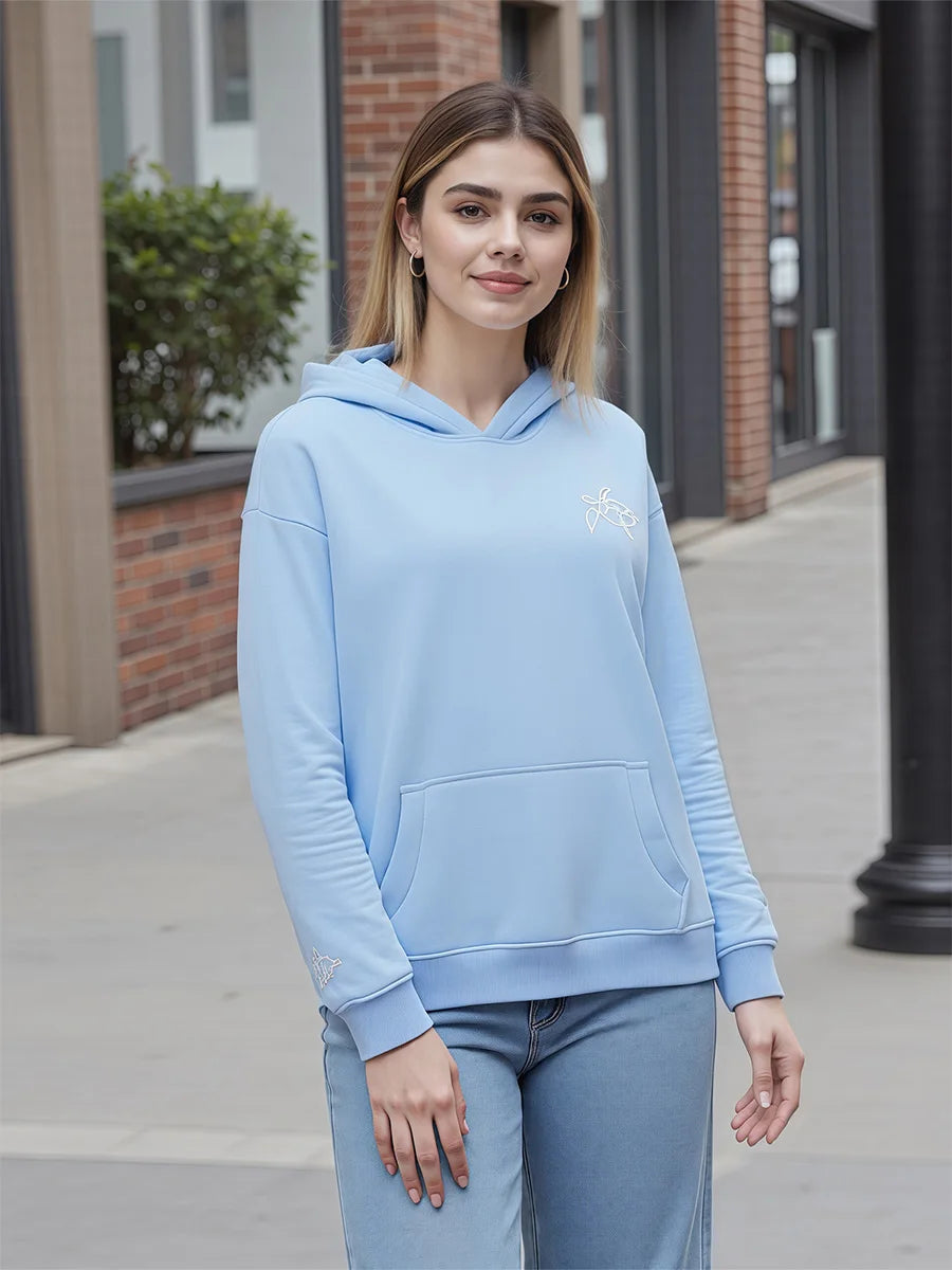 Women s Ocean-Inspired Hoodies with Sea Creature Print Long Sleeve Oversized Sweatshirts for Casual Streetwear Fashion