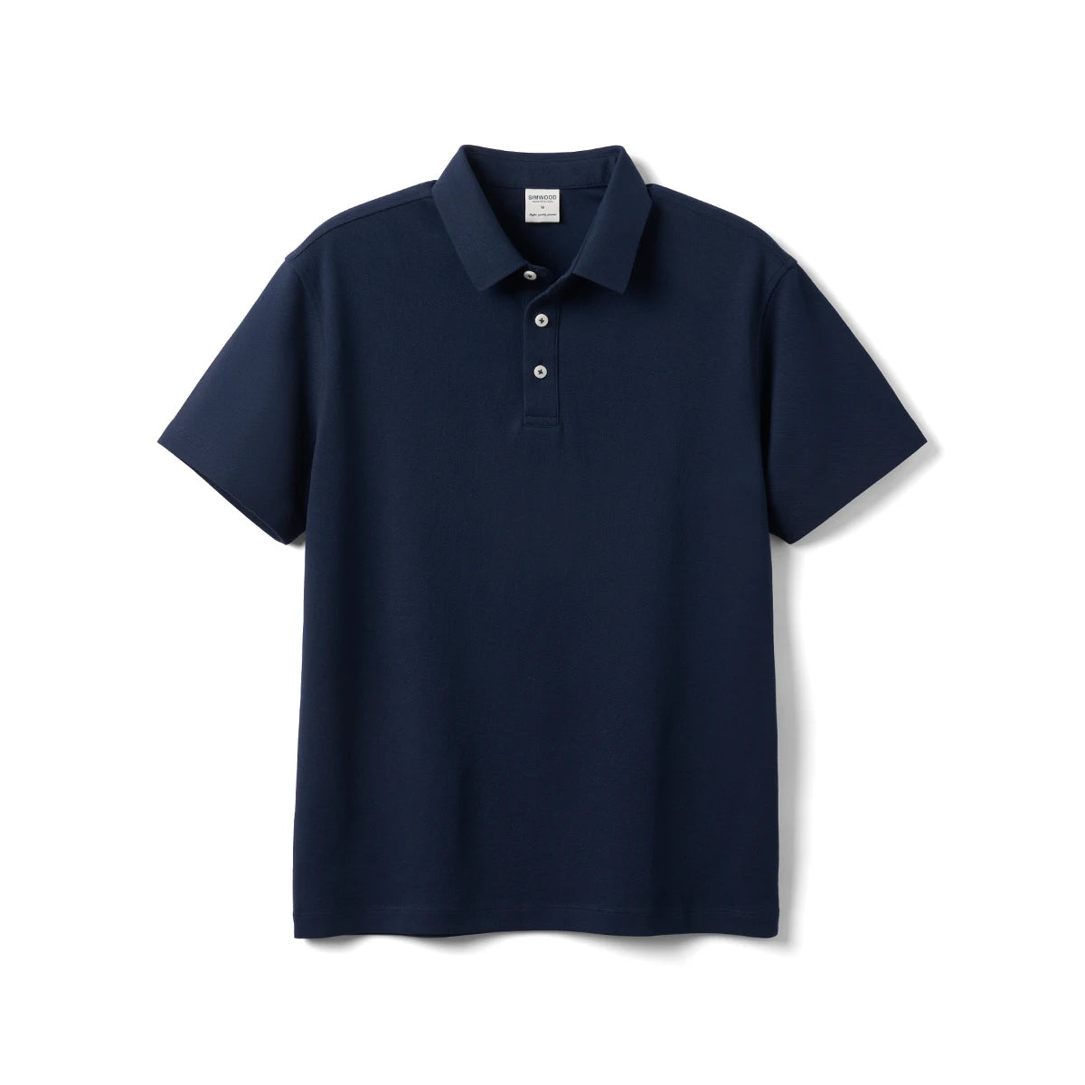 SIMWOOD 2025 Summer New Regular Fit 230gsm Cool Feeling Sorona Pique Fabric Polo Shirts Men Smart Casual T-shirts Tops