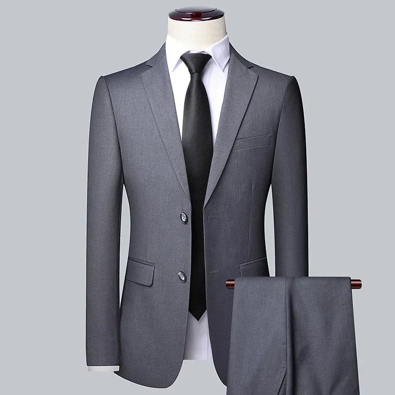 2024 Boutique Men's Fashion Business (Blazer+ Vest + Trousers) Gentleman's Wedding Casual Professional Formal Suit 3 Piece M-6XL