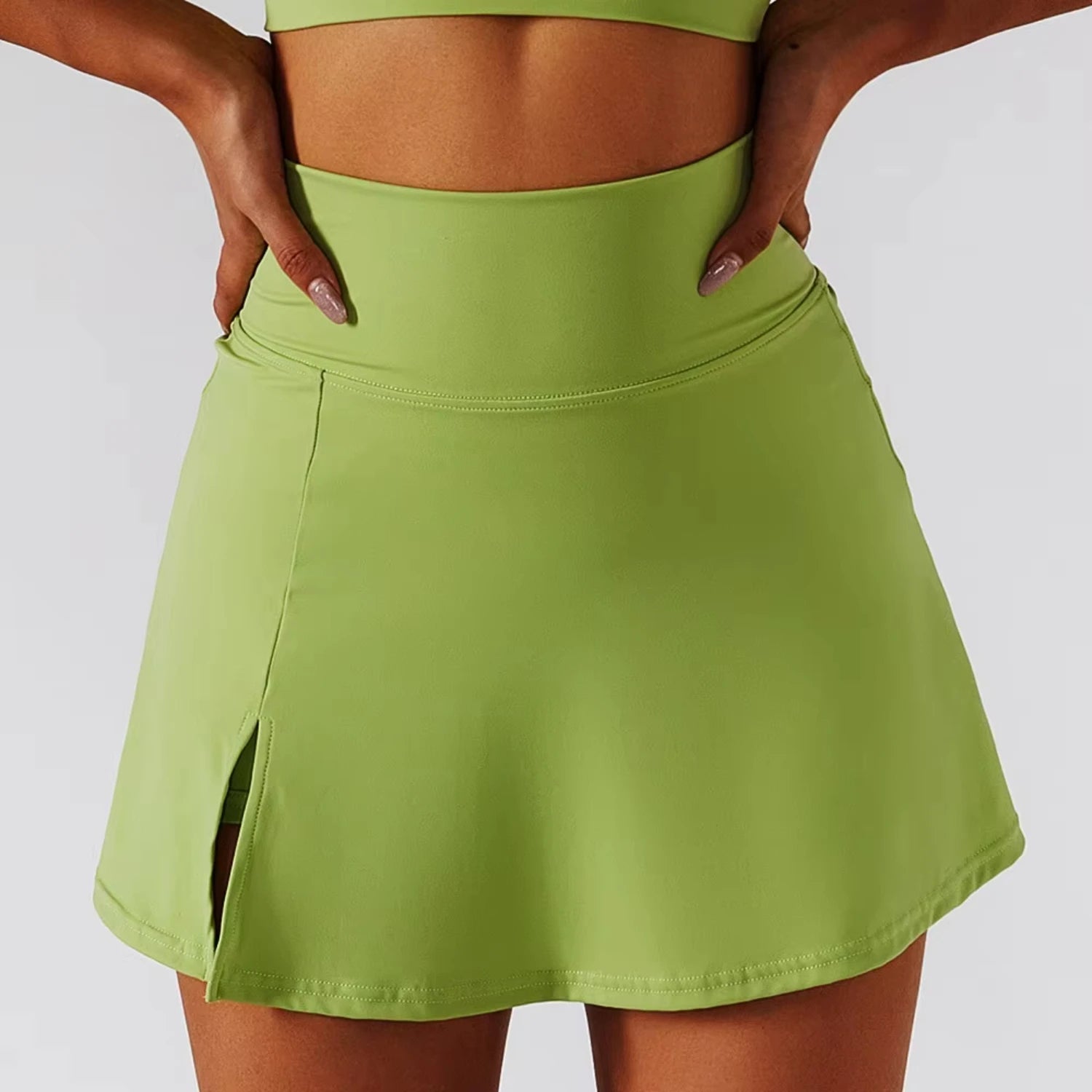Mini Safe Sports Skirt Workout Tennis Skirts Women Dancing Fitness Shorts High Waist Quick Dry Running Skorts