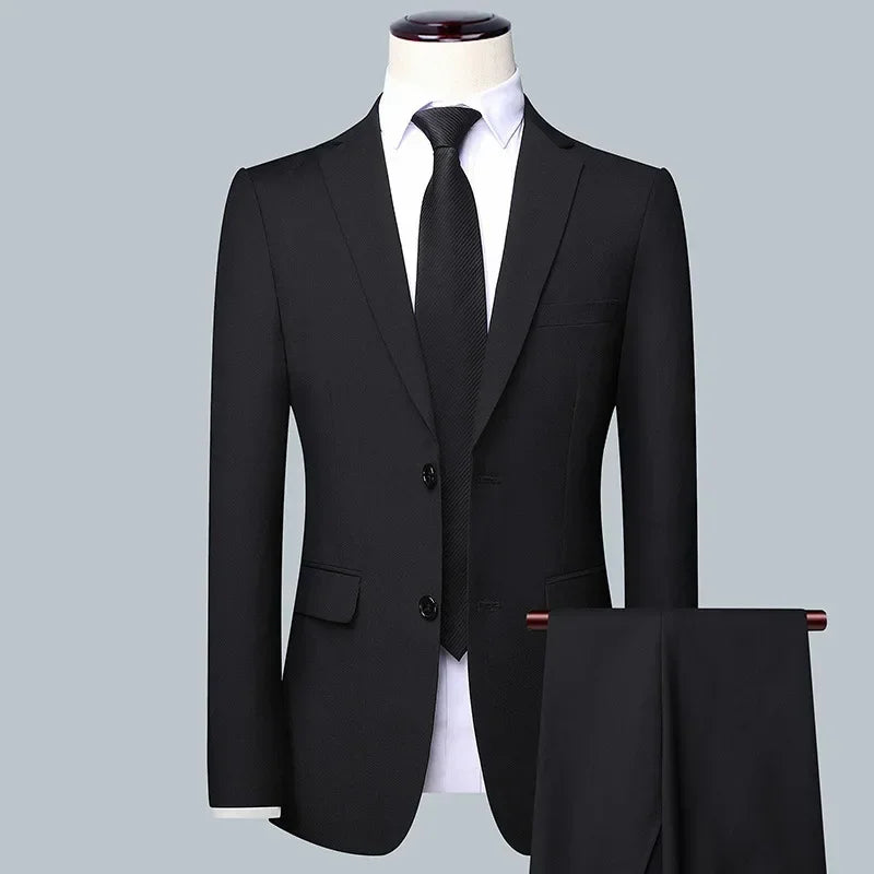 2024 Boutique Men's Fashion Business (Blazer+ Vest + Trousers) Gentleman's Wedding Casual Professional Formal Suit 3 Piece M-6XL