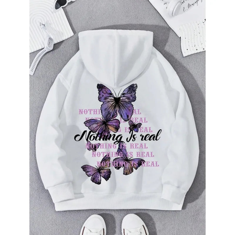 Women's long sleeved hooded sweatshirt with printed pullover pattern women's hooded sweatshirt with casual sports style clothing