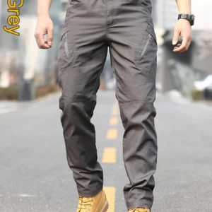 New Nen's Tactical Pants , Multi-pocket Design, Scratch-resistant, Breathable and Comfortable, Outdoor Commuting Lightweight