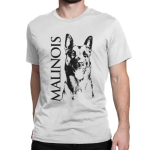 Malinois Dog Belgian Shepherd Mechelaar Oversized T Shirt Men Cotton Novelty T-Shirt EMO T Shirts Graphic Alternative Clothing